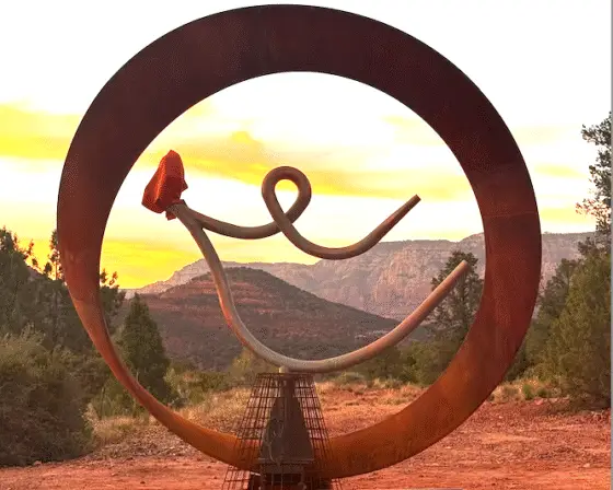 Muir's Eternal Light Bronze Sculpture Installed on S.R. 179 Roundabout